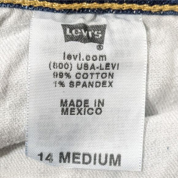Levi's 515 Boot Cut Jeans Women Size 14M Inseam 30" Mid-Rise Blue - Picture 8 of 11